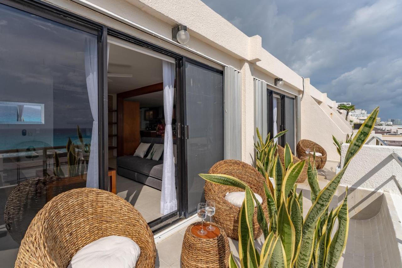 Amazing Caribbean Ocean View At Villas Marlin In Cancun Cancún Exterior foto