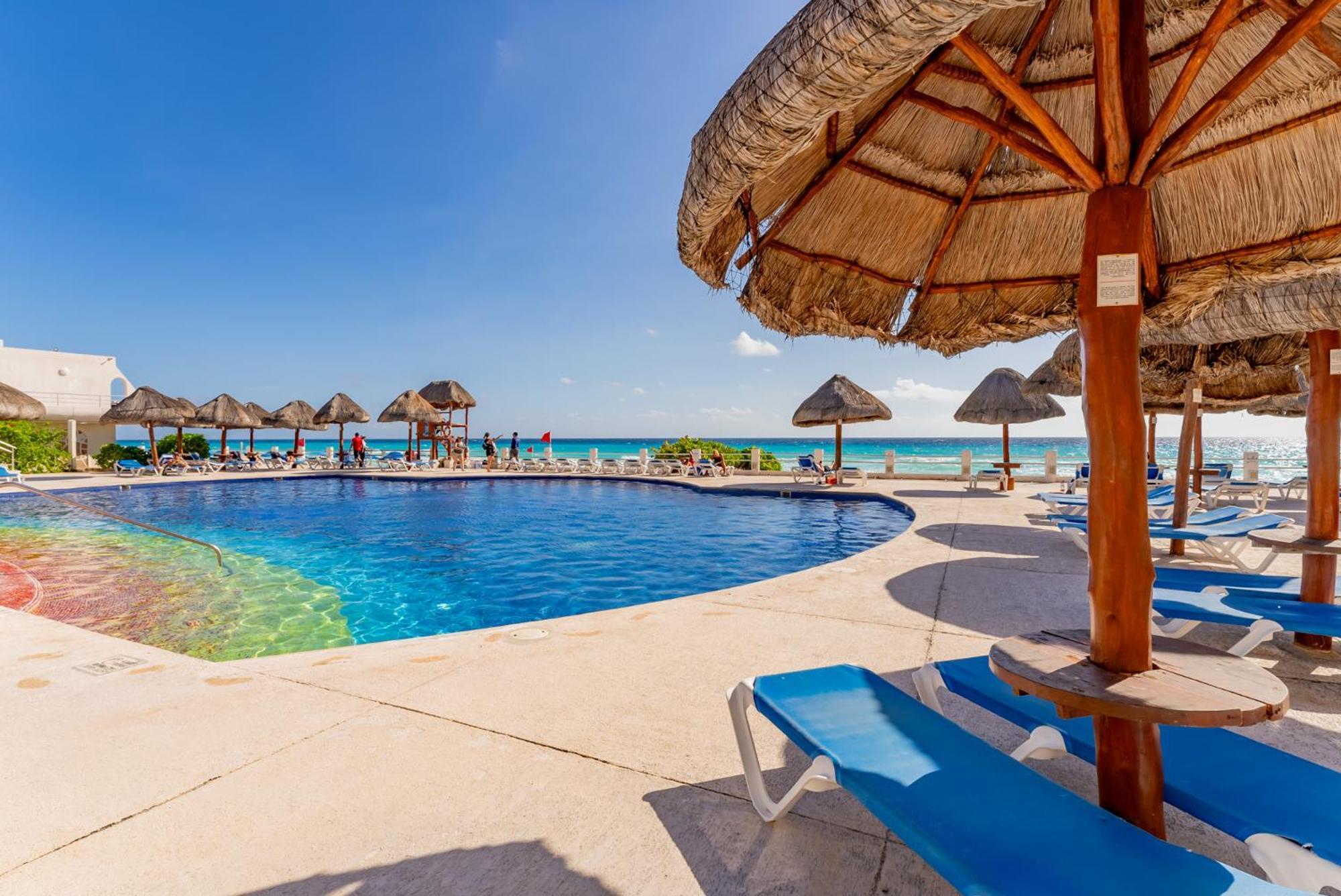 Amazing Caribbean Ocean View At Villas Marlin In Cancun Cancún Exterior foto