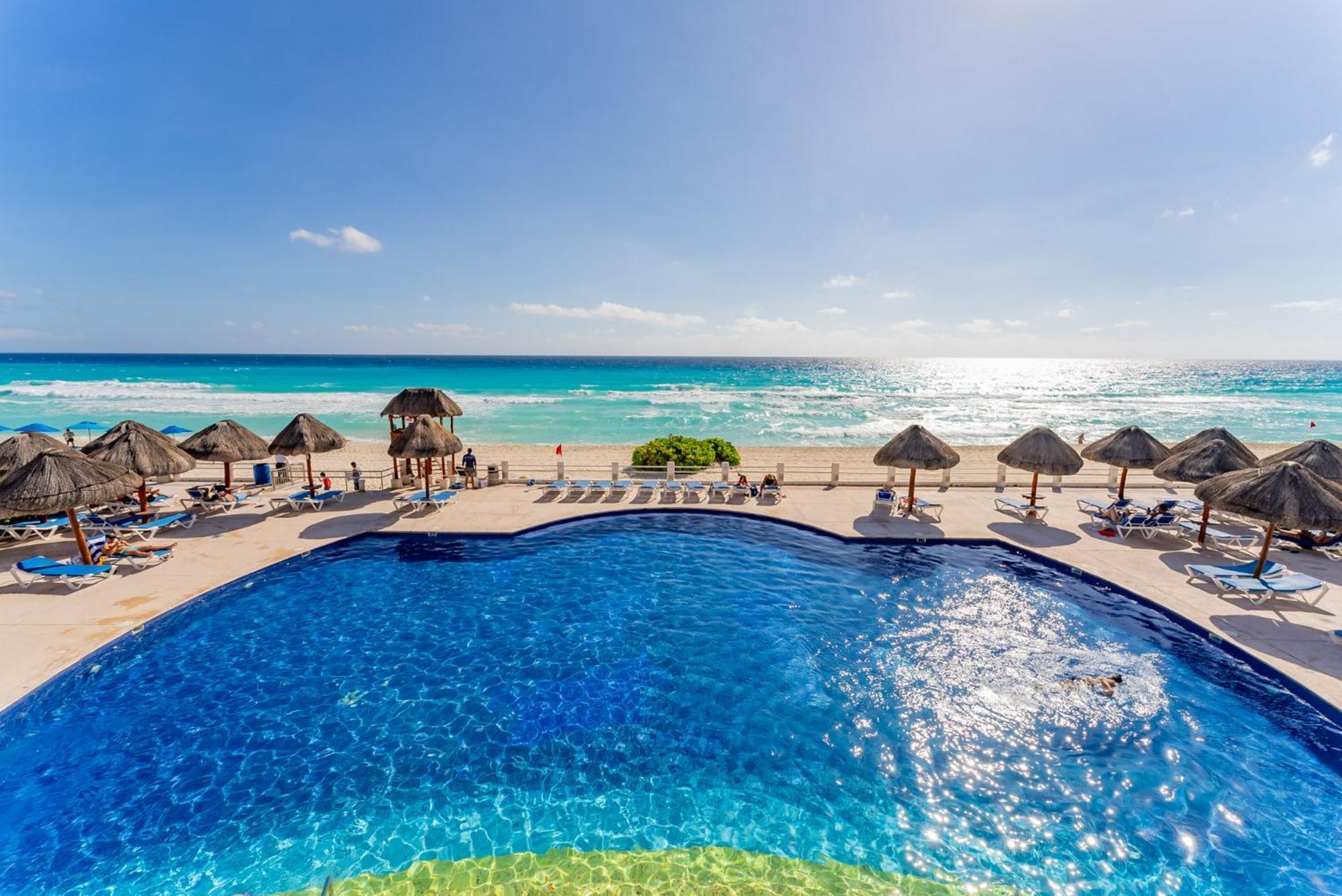 Amazing Caribbean Ocean View At Villas Marlin In Cancun Cancún Exterior foto