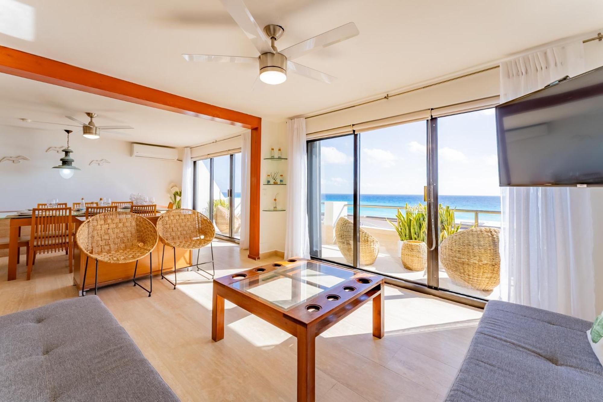 Amazing Caribbean Ocean View At Villas Marlin In Cancun Cancún Exterior foto