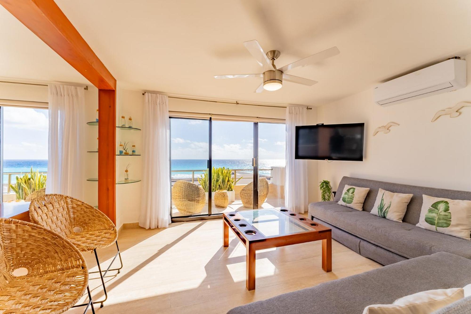 Amazing Caribbean Ocean View At Villas Marlin In Cancun Cancún Exterior foto