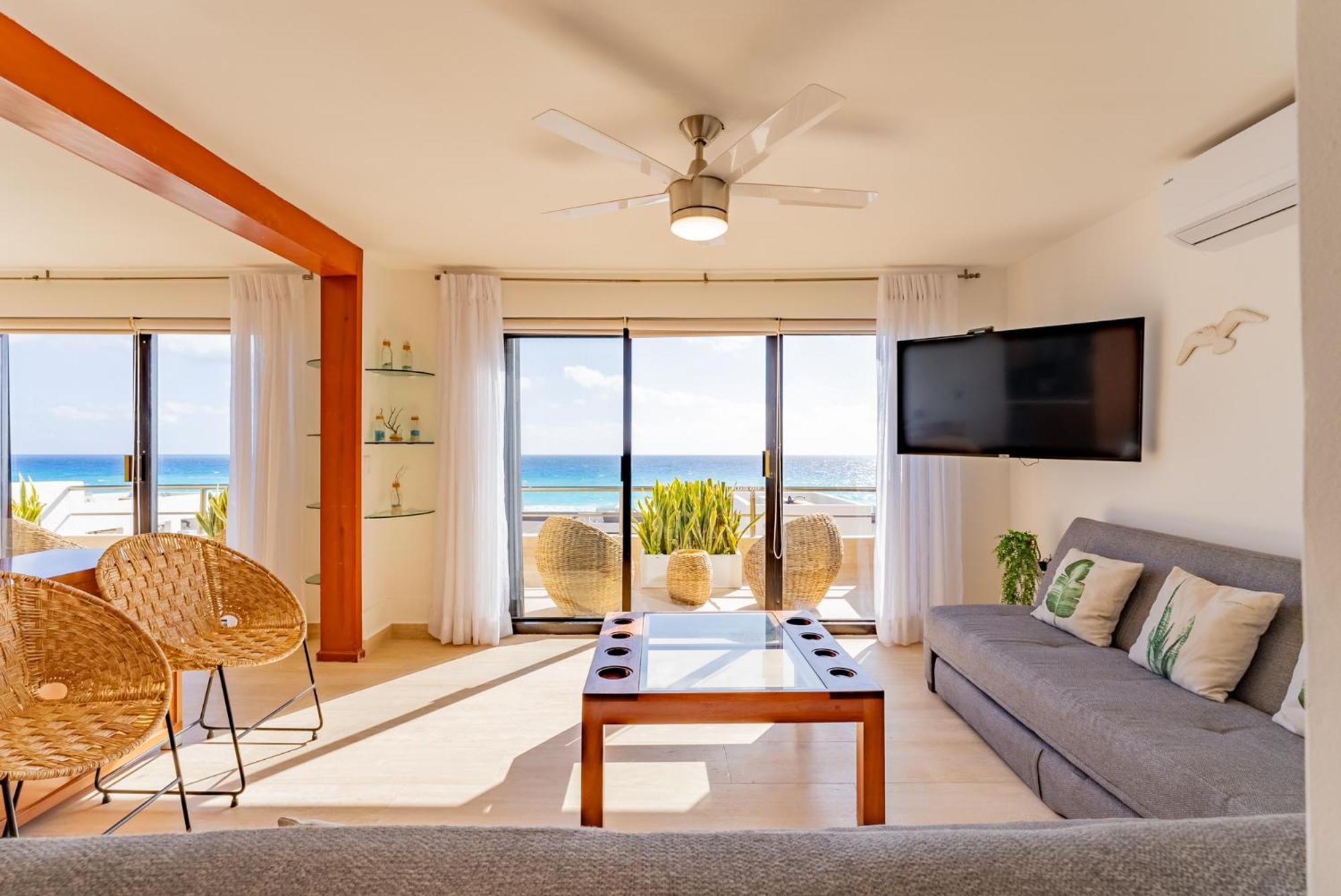 Amazing Caribbean Ocean View At Villas Marlin In Cancun Cancún Exterior foto
