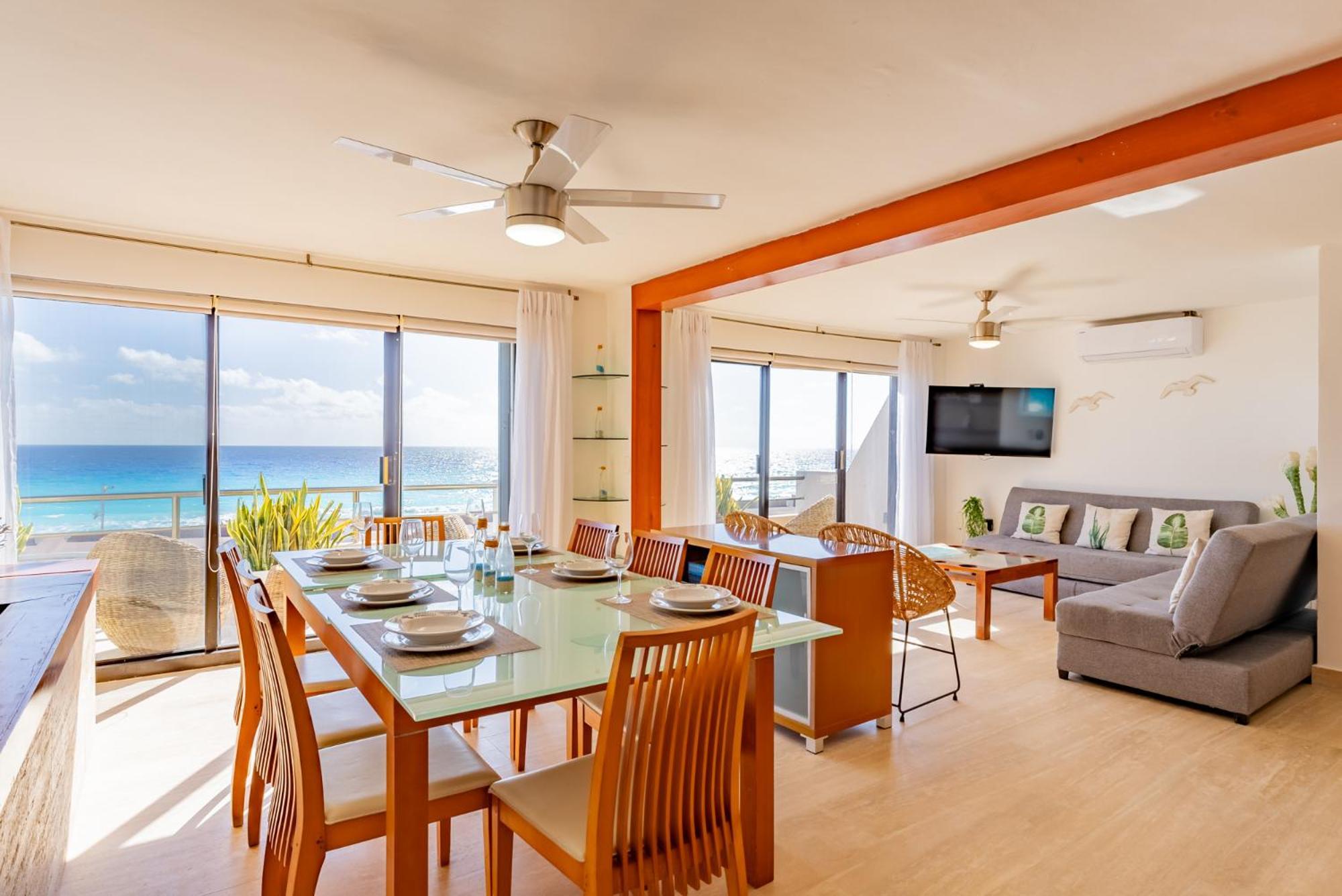 Amazing Caribbean Ocean View At Villas Marlin In Cancun Cancún Exterior foto